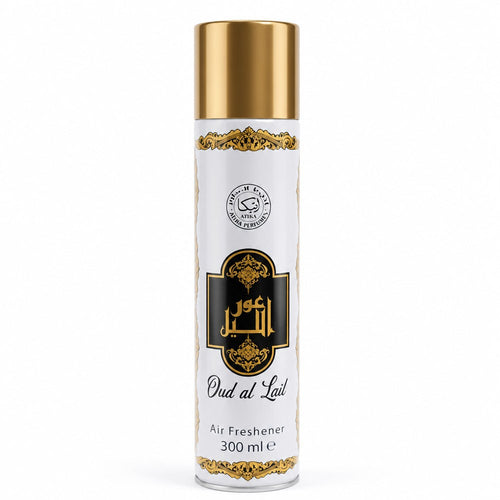 Ambientador Spray Oud al Lail | 300 ml | Fragancia Oriental Sofisticada | Hogar y Oficina
