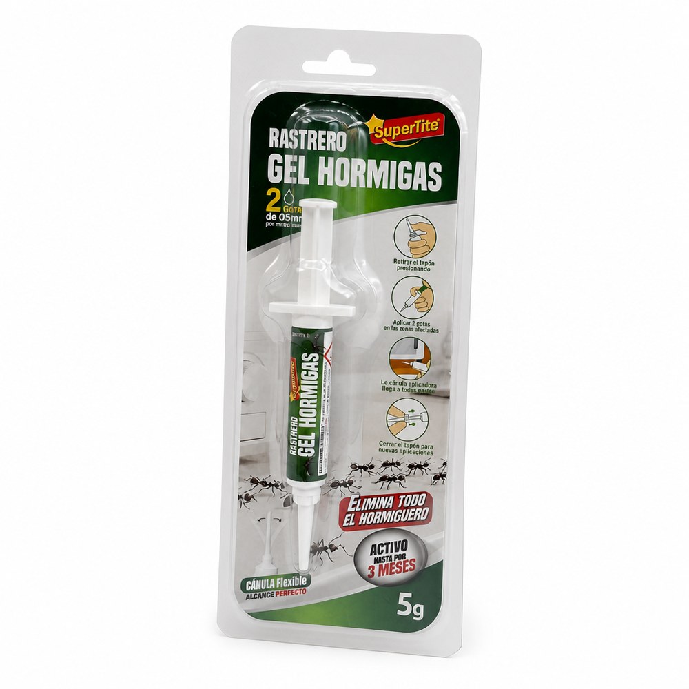SuperTite Ant Gel Bait | 5 g | Up to 3 Months of Effectiveness | Flexible Cannula