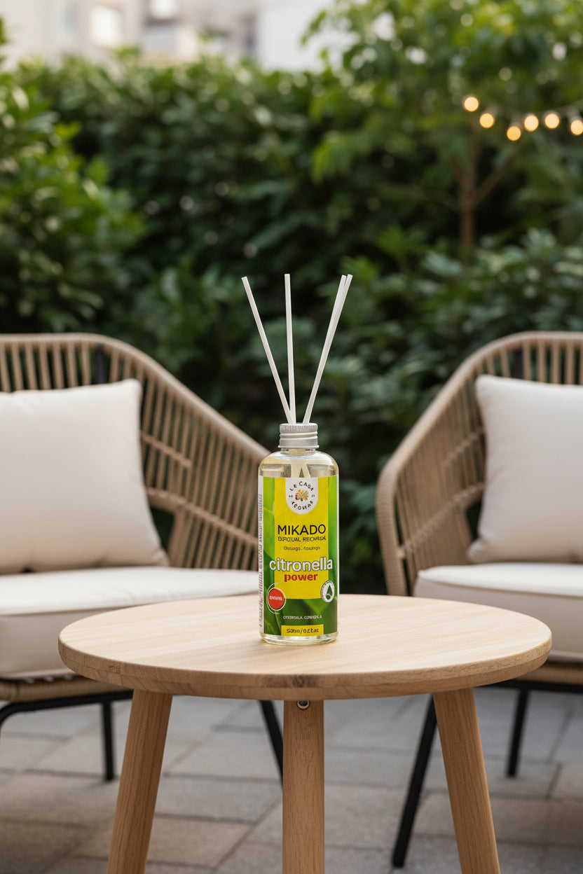 Citronella Reed Diffuser | 250 ml Large Format | Natural Repellent Aroma | Home