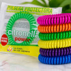 Pulsera Repelente de Mosquitos con Citronela | Efecto 5-7 Días | Adultos y Niños | Exterior