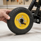 Rueda inflable con rodamientos de bolas y radios metálicos