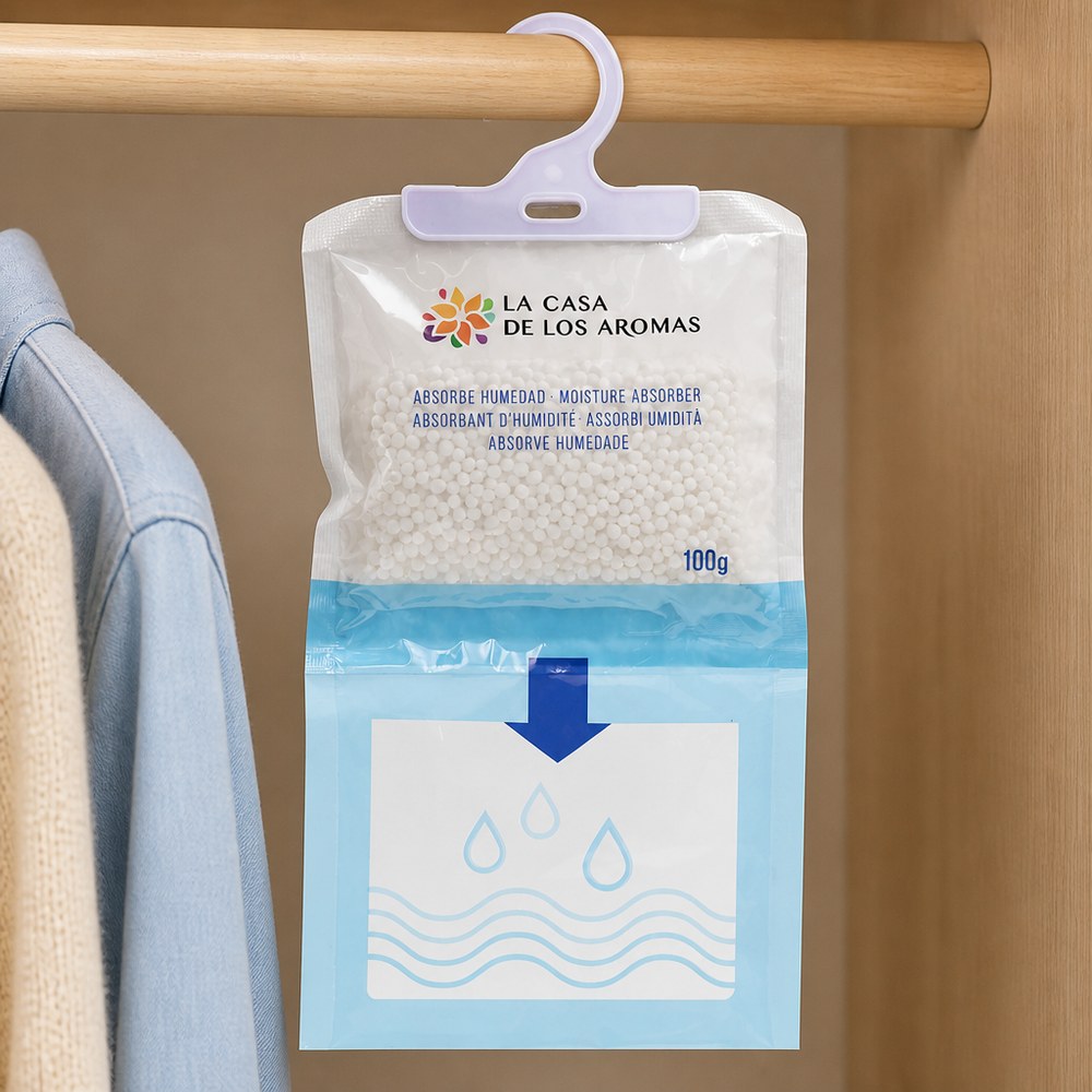 Bolsa Colgante Antihumedad 100g | Absorbente de Humedad para Armarios