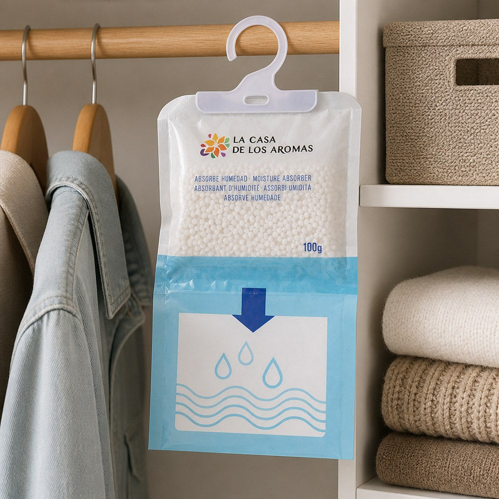 Bolsa Colgante Antihumedad 100g | Absorbente de Humedad para Armarios