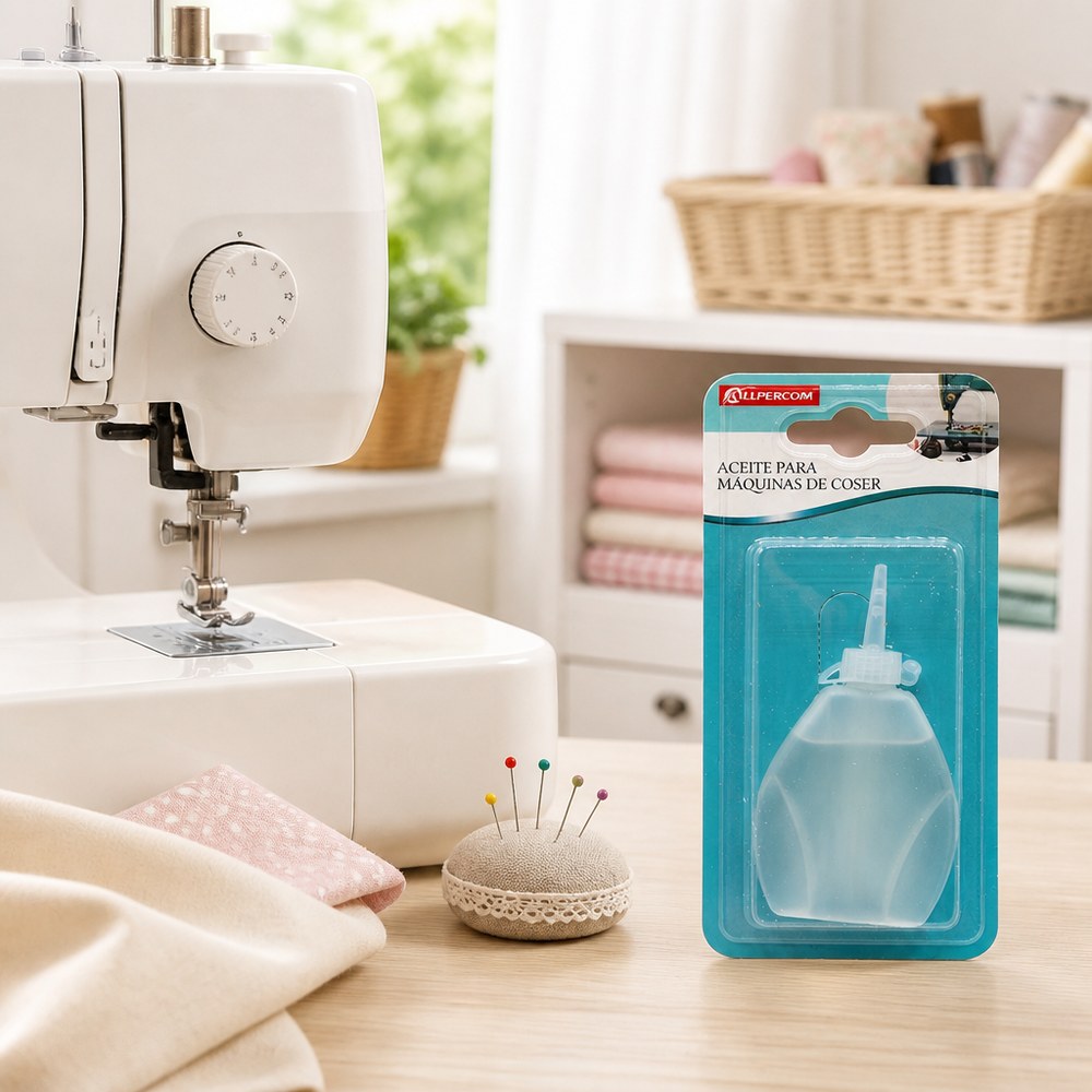 Aceite para Máquina de Coser Allpercom | Alta Pureza | Dosificación Precisa | Hogar y Taller
