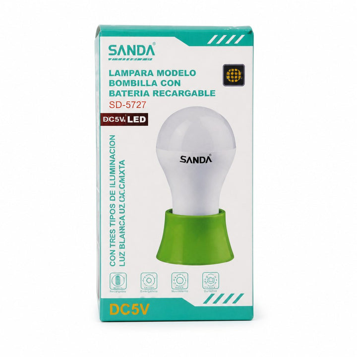 Lampara LED de Emergencia Recargable - imagenes de producto y uso