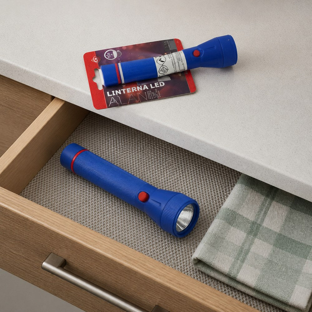 Linterna LED de 3 Bombillas Azul