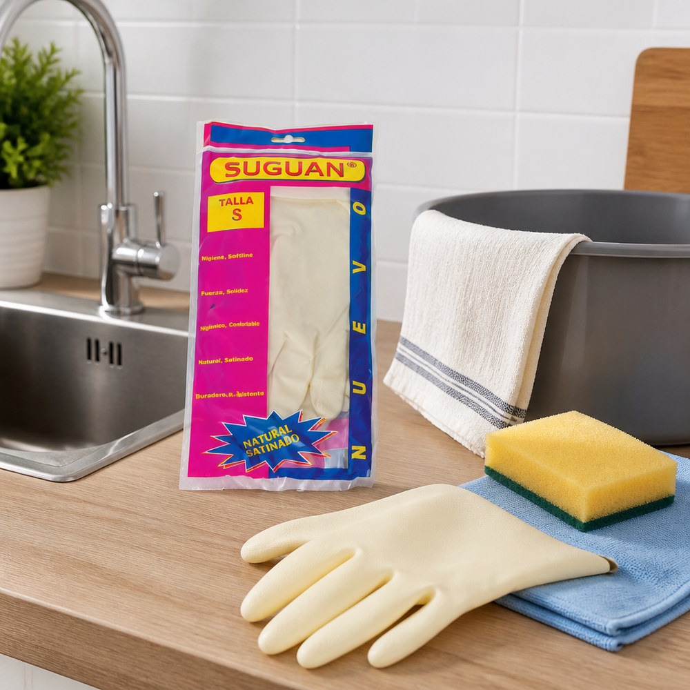 Guantes de Limpieza Talla S | Resistentes | Reutilizables | Hogar Cocina y Jardín