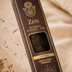Varillas de Incienso Zen | 8 Unidades | Azafrán y Cristales de Ágata | Hechas a Mano