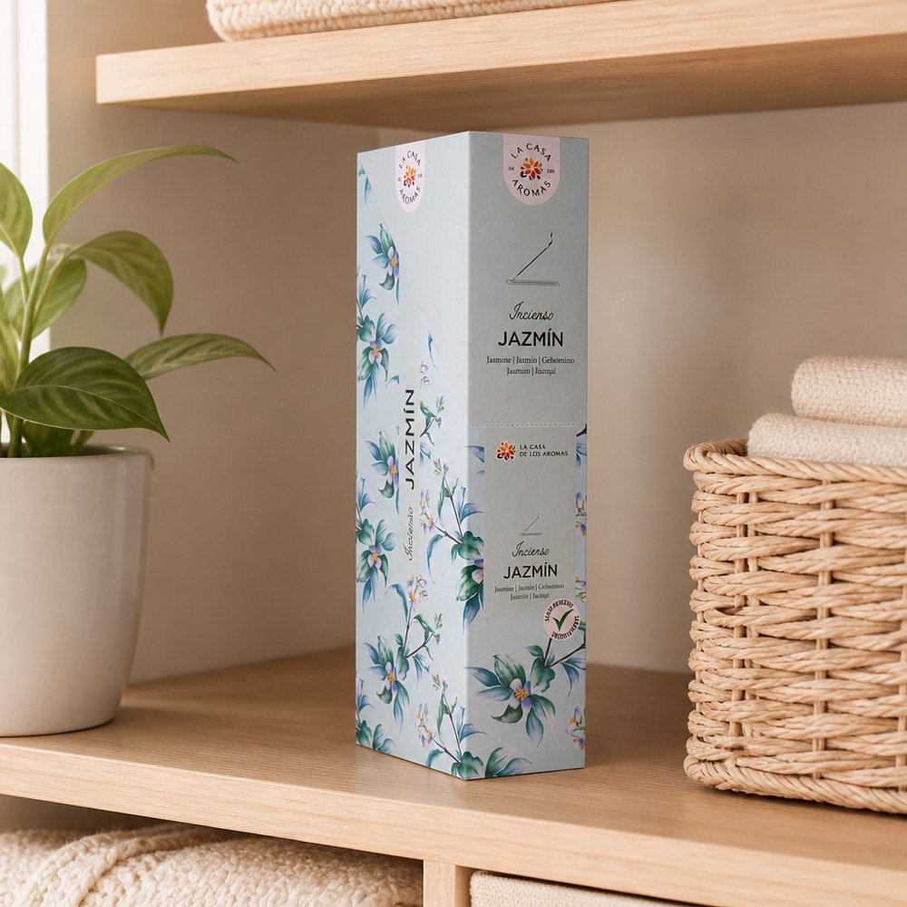 Varillas de Incienso Jazmín | Aroma Natural | Meditación y Hogar | Fabricadas en India