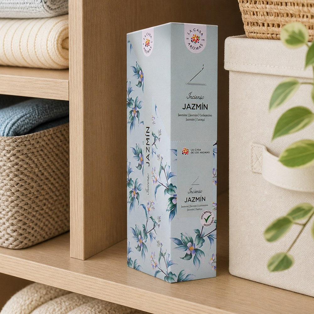 Varillas de Incienso Jazmín | Aroma Natural | Meditación y Hogar | Fabricadas en India