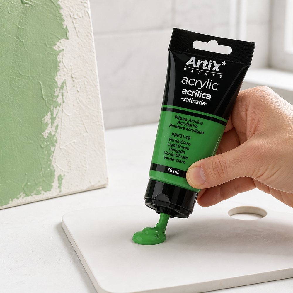 Pintura Acrílica de Color Verde Claro