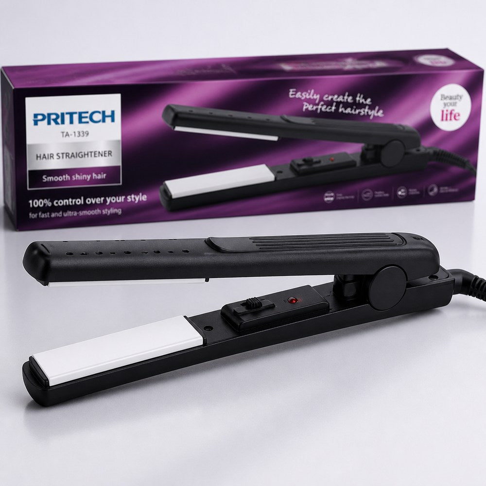 Plancha de Pelo Pritech TA-1339 | Tecnología PTC | Alisado Rápido y Brillante