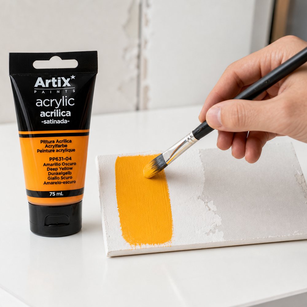 Pintura Acrilica Amarillo Oscuro