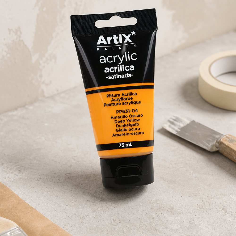 Pintura Acrilica Amarillo Oscuro