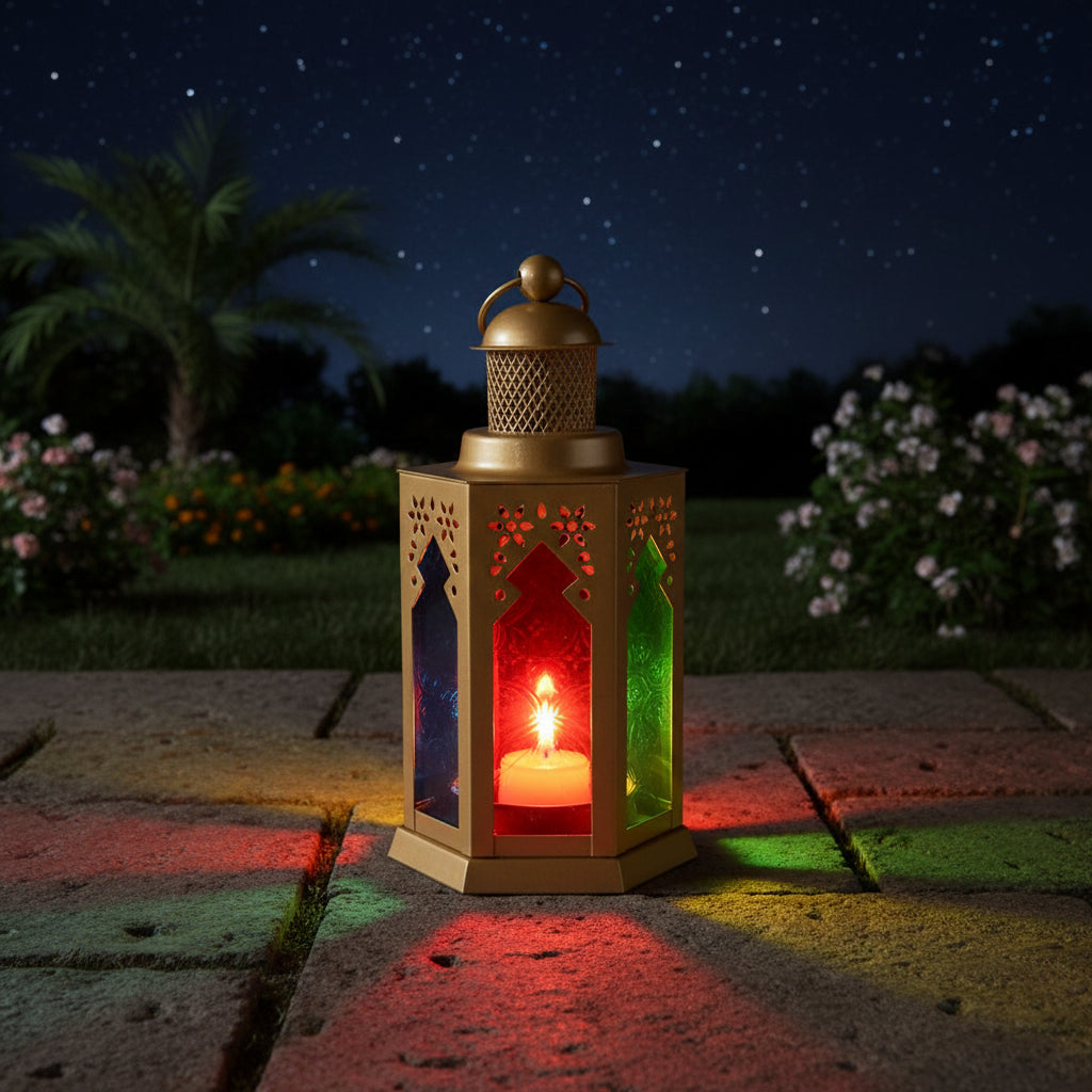 Multicolor Hexagonal Decorative Lantern | Home and Party Decoration