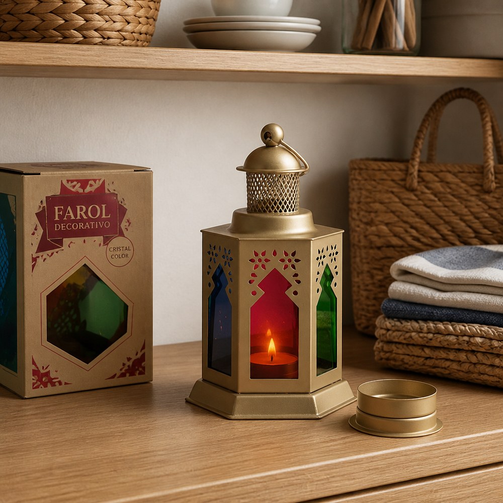 Multicolor Hexagonal Decorative Lantern | Home and Party Decoration