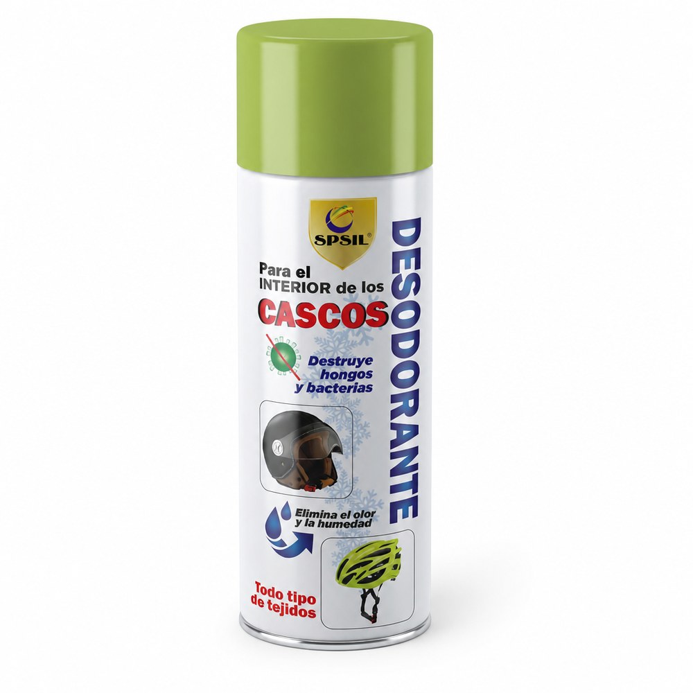 Desodorante Spray para Interior de Cascos | Elimina Hongos y Bacterias | Ciclismo y Moto