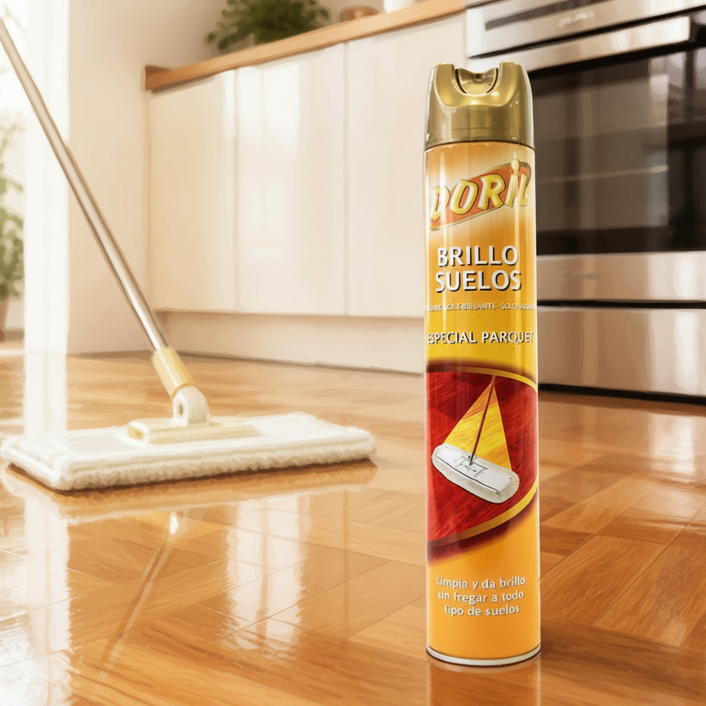 Spray Abrillantador de Suelos Doril | Brillo Instantáneo para Parquet y Suelos