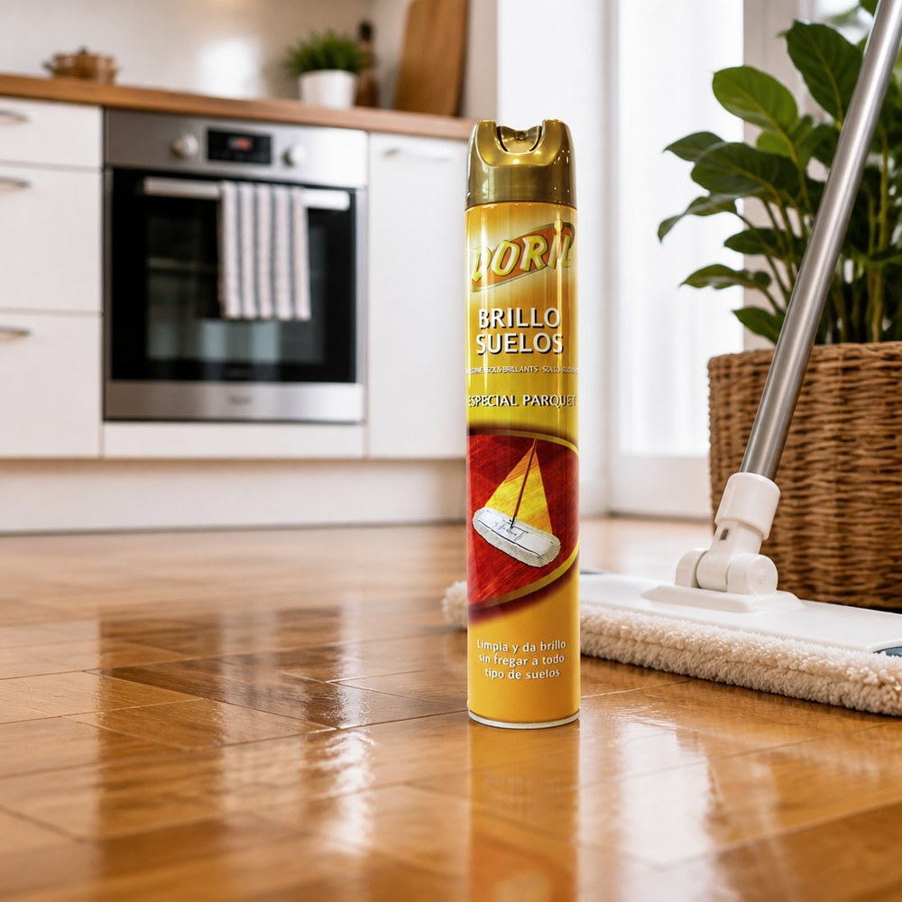 Spray Abrillantador de Suelos Doril | Brillo Instantáneo para Parquet y Suelos
