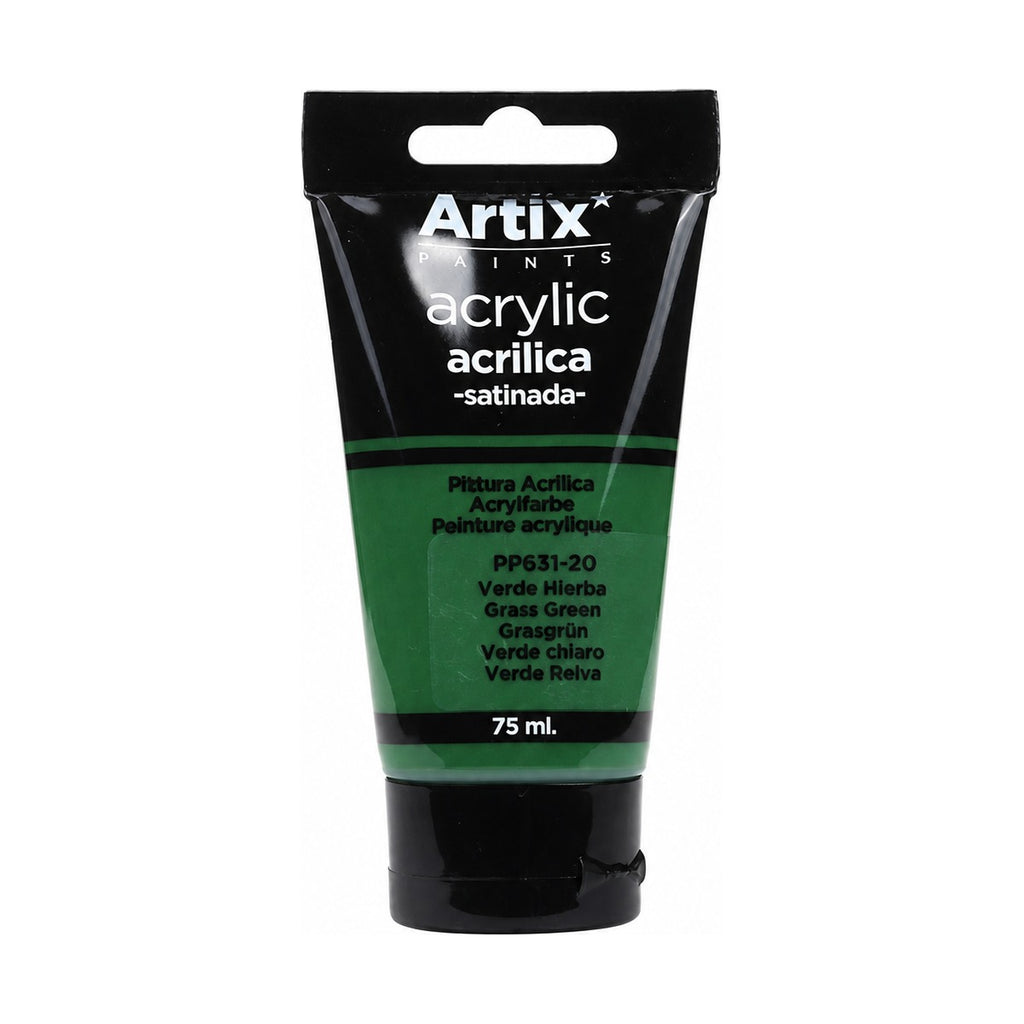 Pintura Acrílica Verde Hierba 75 Ml - producto y usos principales