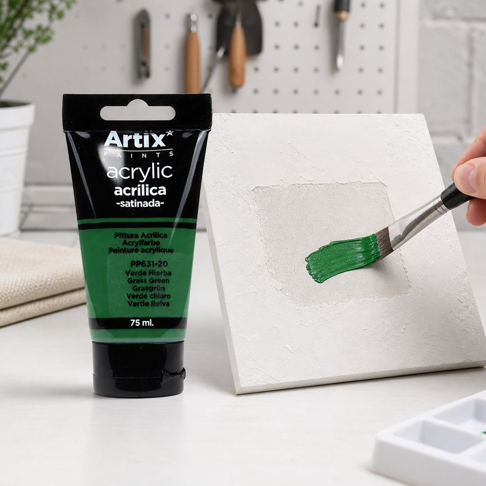 Pintura Acrílica Verde Hierba 75 Ml