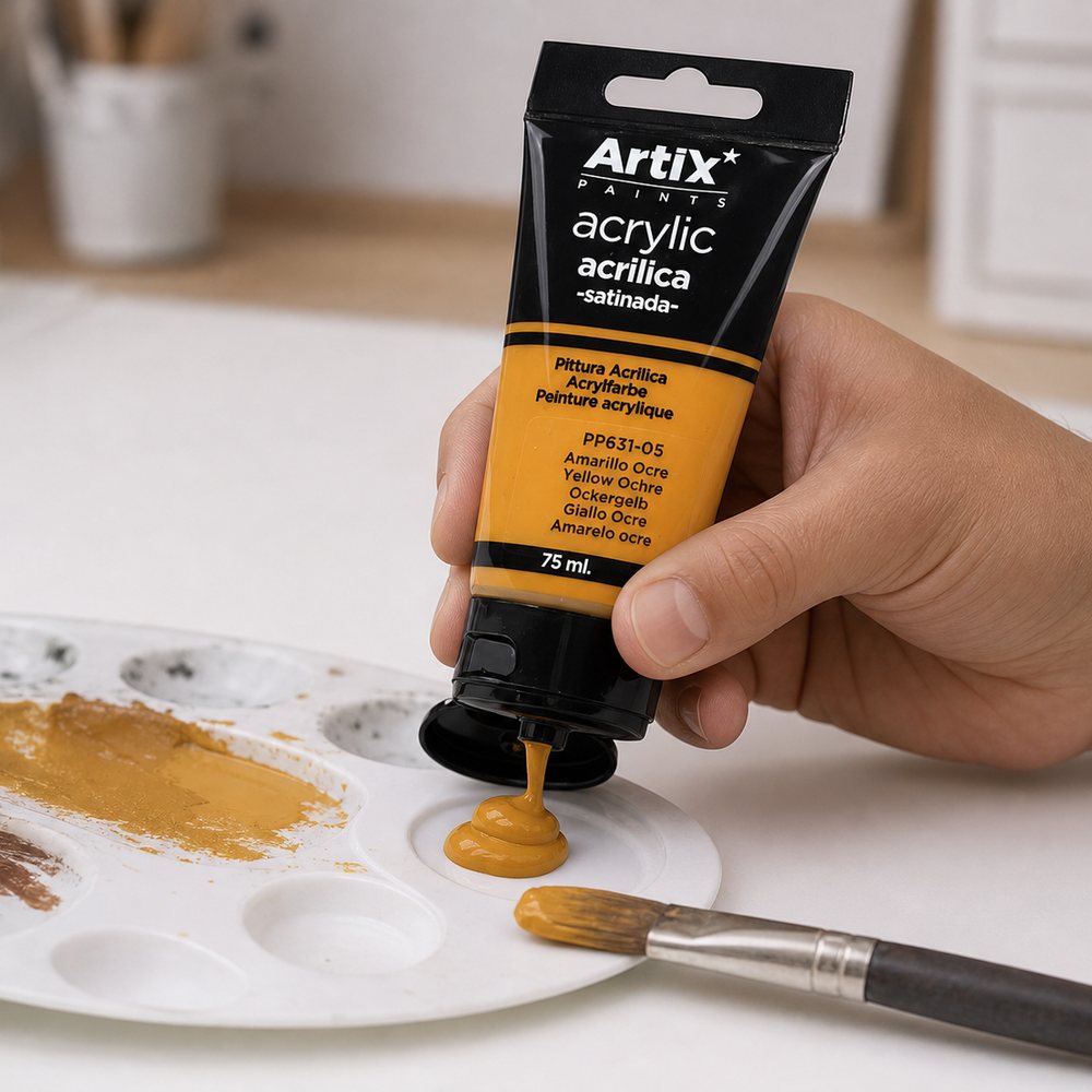 Pintura Acrílica Amarillo Ocre 75 ml