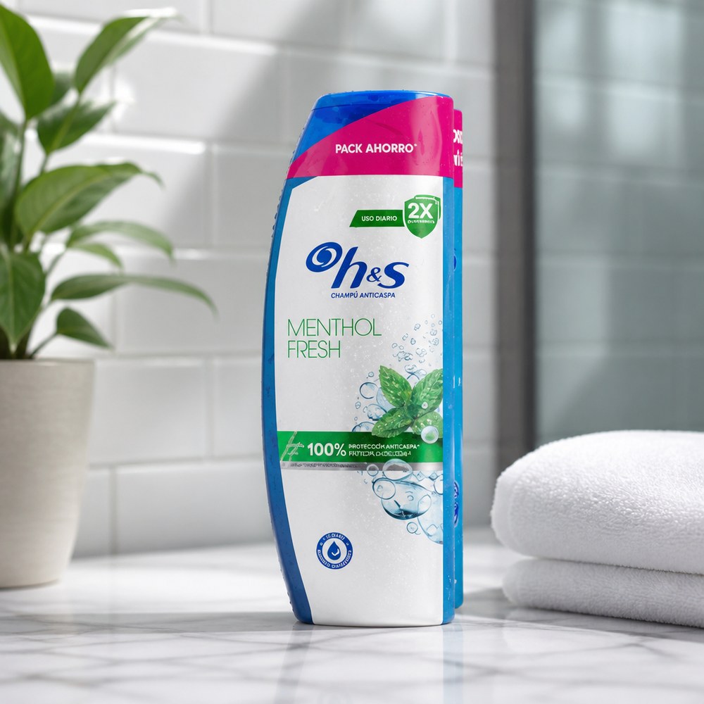 Champú Anticaspa H&S Mentol Fresh 400 ml | Protección 2X | Pack Ahorro 2 Unidades