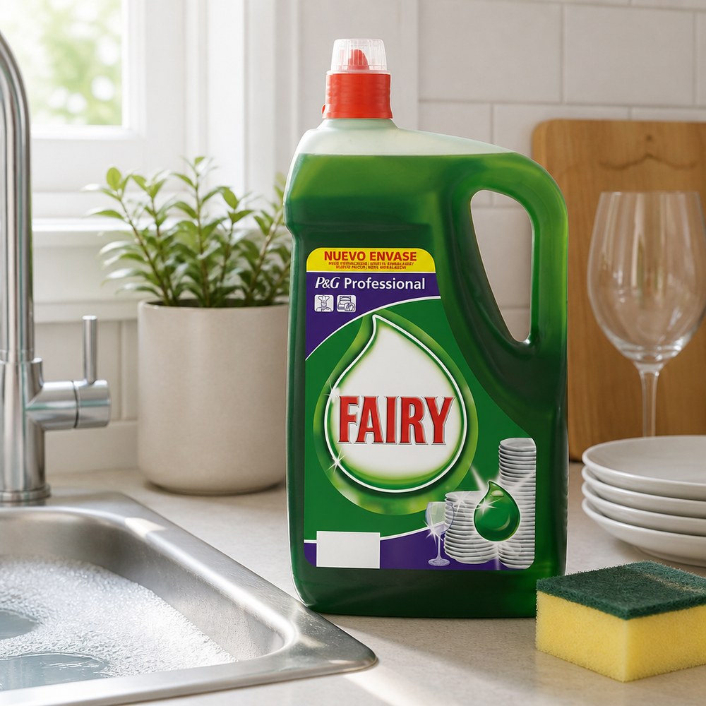 Lavavajillas Líquido Fairy Professional | Gran Capacidad 5,5 L | Hogar y Uso Profesional