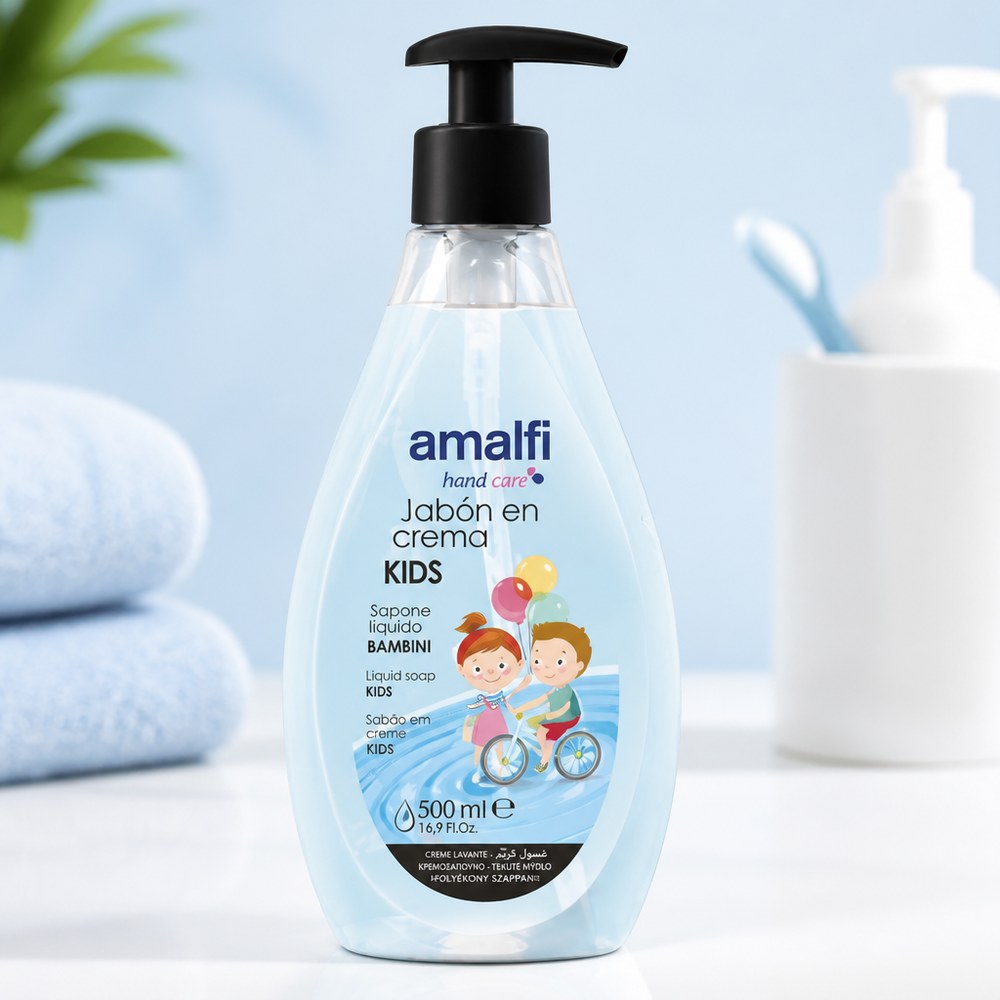 Jabón en Crema Infantil Amalfi 500ml | Jabón Líquido Suave para Niños