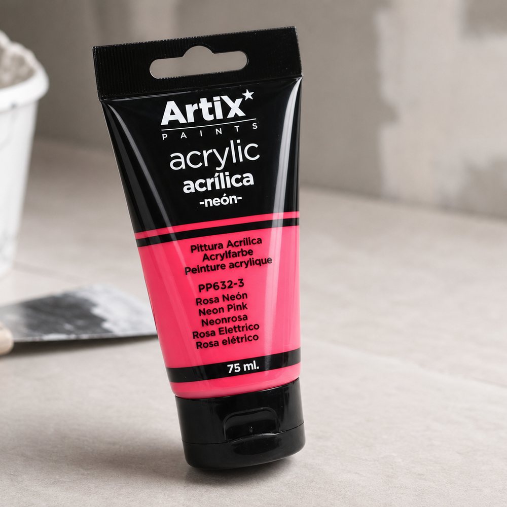 Pintura Acrílica Rosa Neón 75 Ml