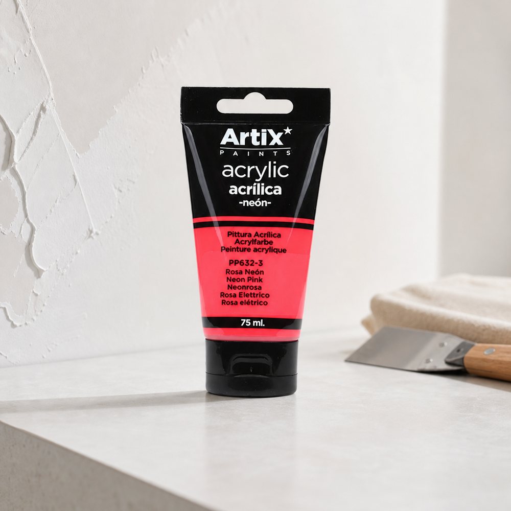 Pintura Acrílica Rosa Neón 75 Ml