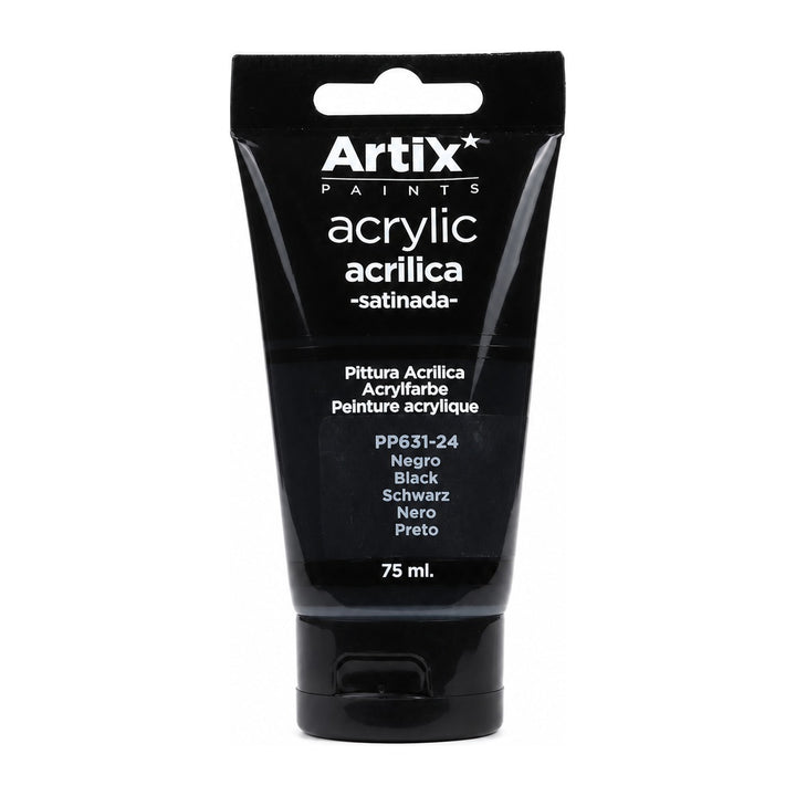 Pintura Acrílica Negro 75 Ml - producto y usos principales