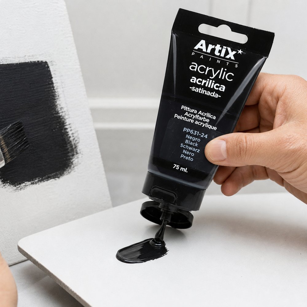 Pintura Acrílica Negro 75 Ml