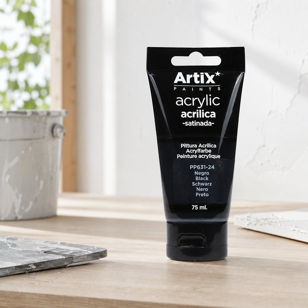 Pintura Acrílica Negro 75 Ml
