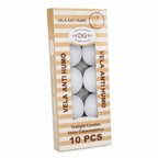Small Anti-Smoke Candles | 10 Pcs Pack | Decoration and Ambiance | Smooth Burning