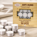 Small Anti-Smoke Candles | Pack of 50 Pcs | Warming Dishes | Parties and Celebrations