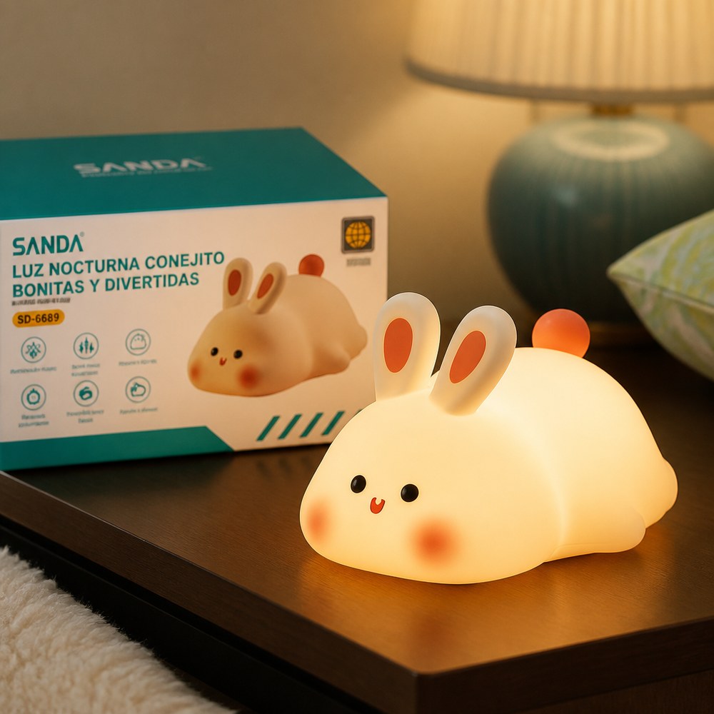 SANDA SD-6689 Bunny Night Light | 1200mAh Battery | 6-10h | Touch