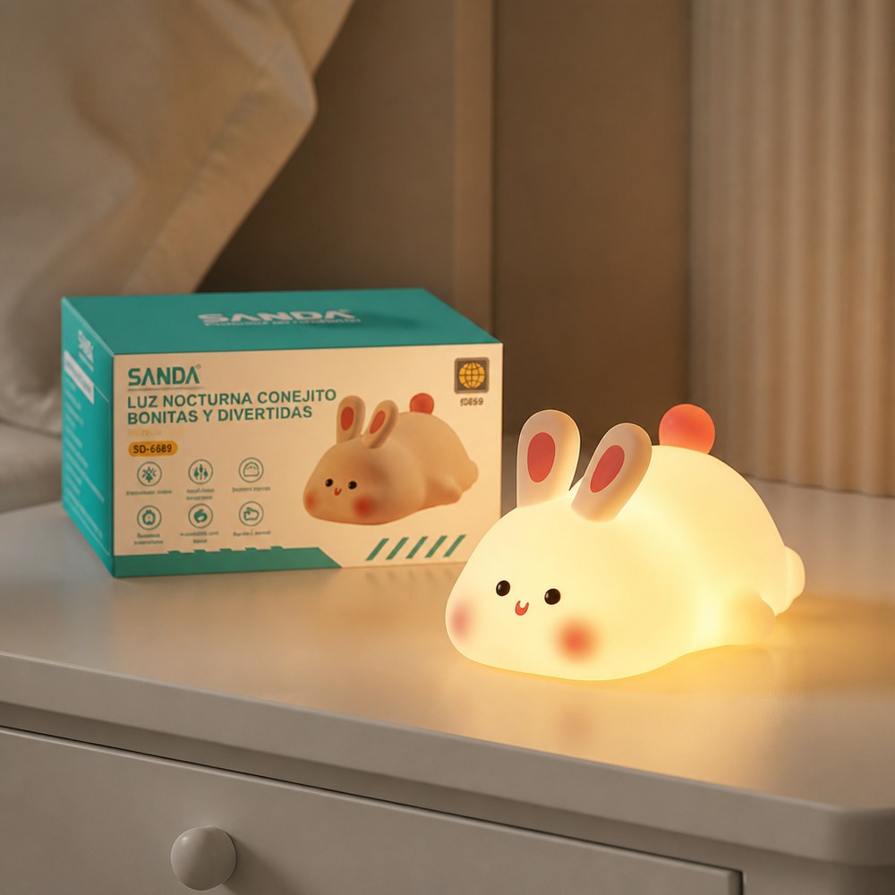 SANDA SD-6689 Bunny Night Light | 1200mAh Battery | 6-10h | Touch