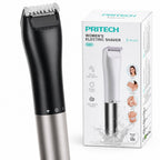 Afeitadora Eléctrica Mujer PRITECH | Color Negro | IPX6 Uso en Ducha | Motor Alta Velocidad