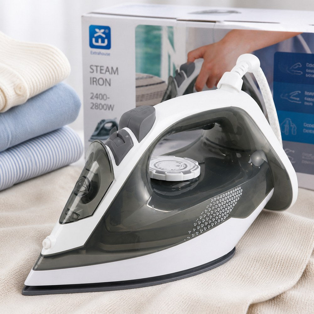 Extrahouse Steam Iron | Anti-Calc | Suitable for All Types of Fabric