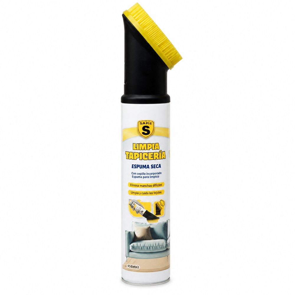 Supra Upholstery Cleaner 450 ml | Dry Foam | Integrated Brush