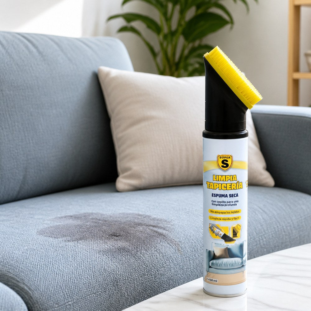 Supra Upholstery Cleaner 450 ml | Dry Foam | Integrated Brush