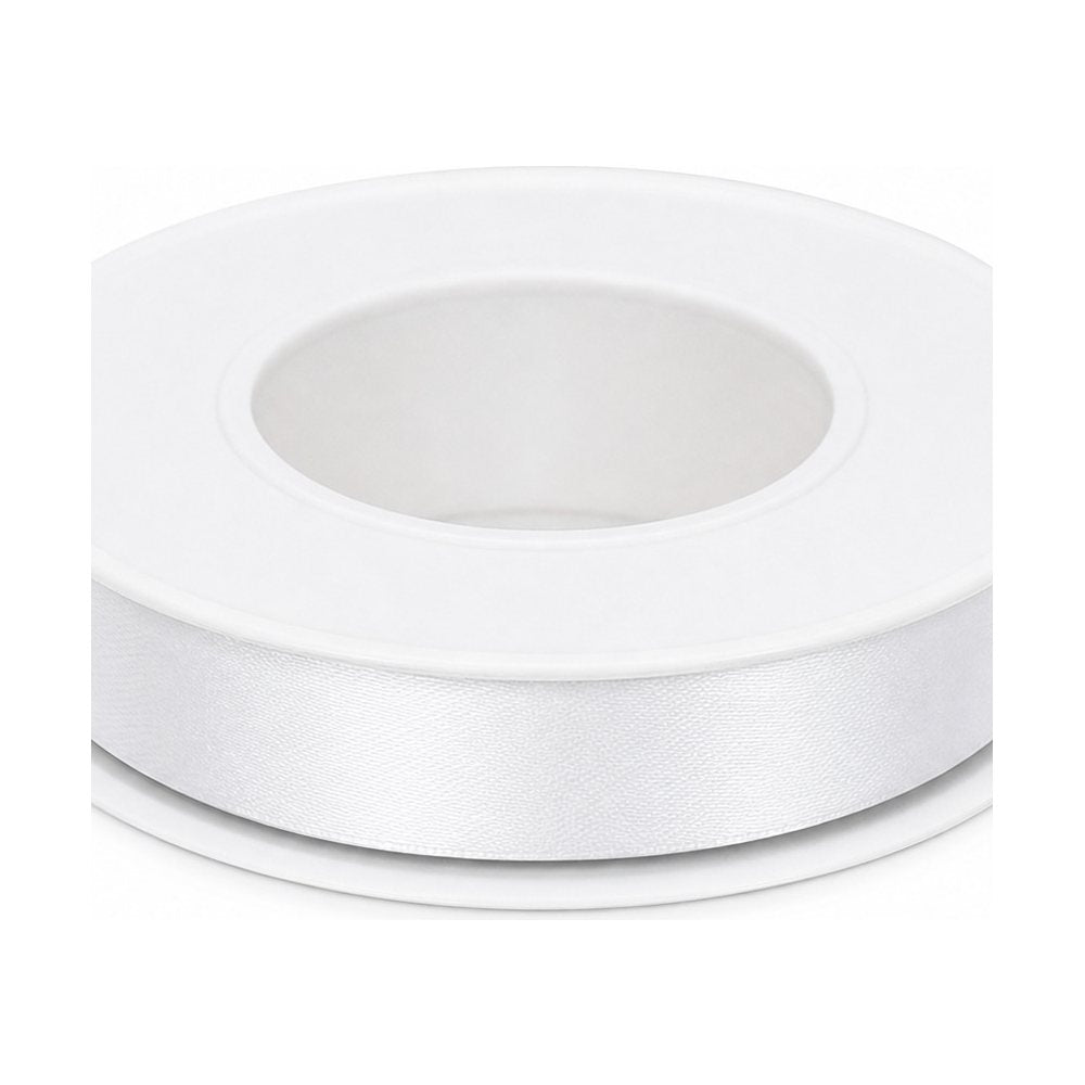 Cinta de Raso Blanco, 1.0 cm x 25 m