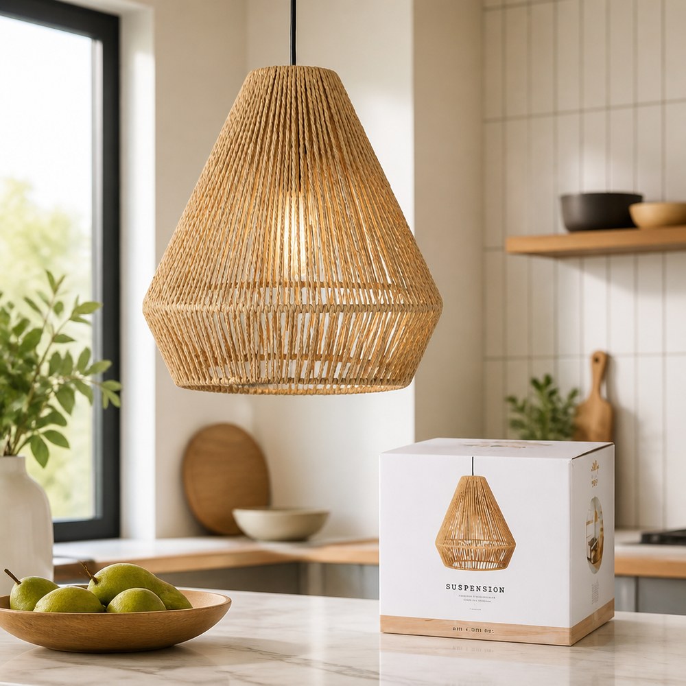 Pendant Lamp Shade | Rustic Style | Natural Materials