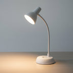 White Table Lamp | Minimalist Design | Desk and Bedside Table