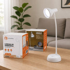 White Table Lamp | Minimalist Design | Desk and Bedside Table