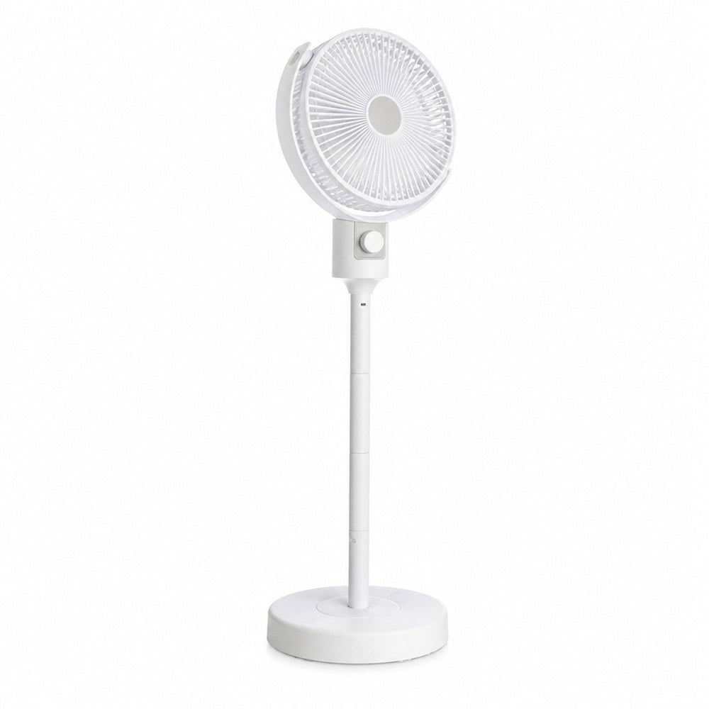 White Pedestal Fan | Quiet and Compact | Home and Office