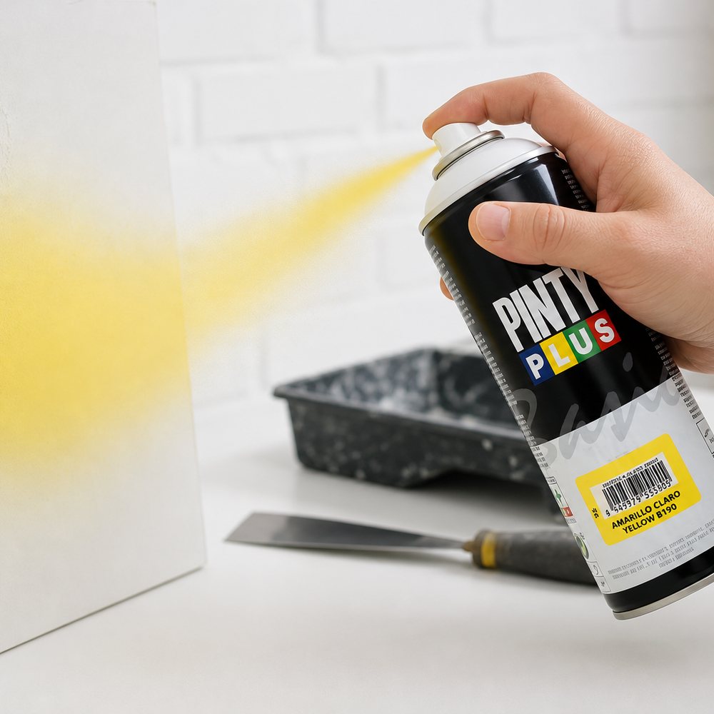 Pintura en Spray Amarillo Claro 126 Pinty Plus