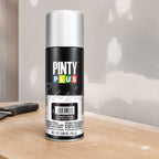 Spray Pintura Negro Satinado Pintyplus Basic | 270 ml | Interior y Exterior | Madera Metal Plástico