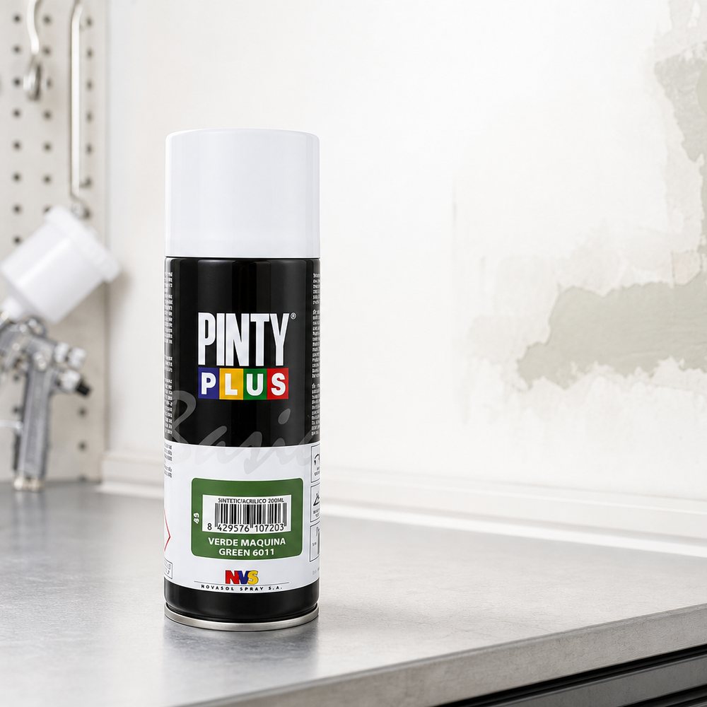 Pintura en Spray Verde Maquina Pinty Plus